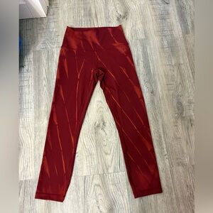 lululemon athletica Red Tie-Dye Leggings
